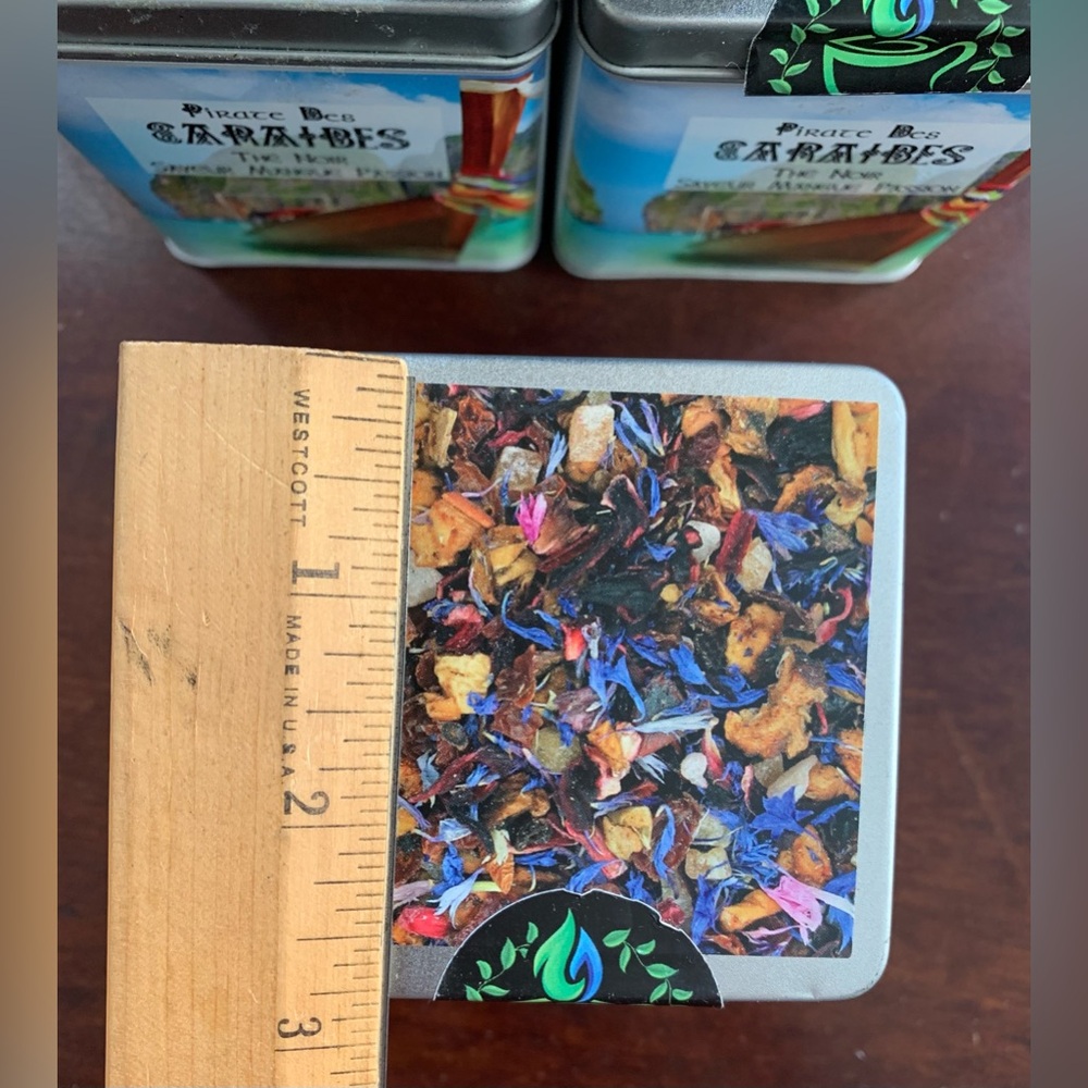 Lot of 5 Tea Metal Tins with Lids - Picture 13 of 14